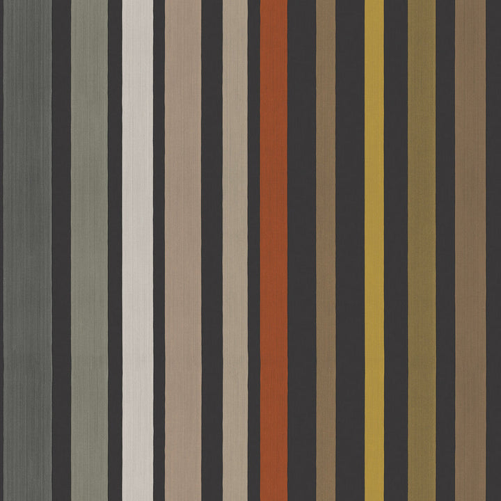 Carousel Stripe Charcoal by Cole & Son Designer Wallcovering COLE & SON MARIINSKY DAMASK PAPER - 100% United Kingdom Horizontal: and Vertical: 0 20.5 - Swanky Fabrics -