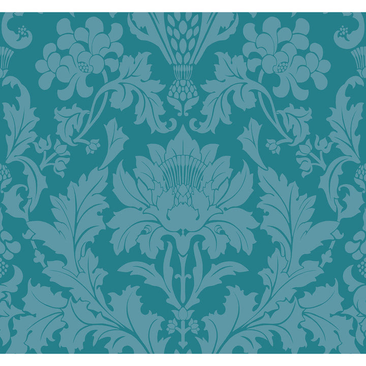 Fonteyn Teal by Cole & Son Wallcovering Cole & Son Wallcovering Fonteyn TealWallcovering COLE & SON MARIINSKY DAMASK PAPER - 100% United Kingdom </p><p>Repeat: H: , V: 25.25 27 - Fabric Carolina -
