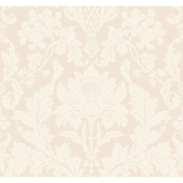 Fonteyn Parchment by Cole & Son Designer Wallcovering COLE & SON MARIINSKY DAMASK PAPER - 100% United Kingdom - Horizontal: - and Vertical: 25.25 27 - Swanky Fabrics -
