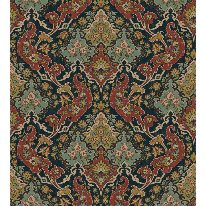Pushkin Multi-Coloured by Cole & Son Designer Wallcovering COLE & SON MARIINSKY DAMASK PAPER - 100% United Kingdom Horizontal: and Vertical: 15 27 - Swanky Fabrics -