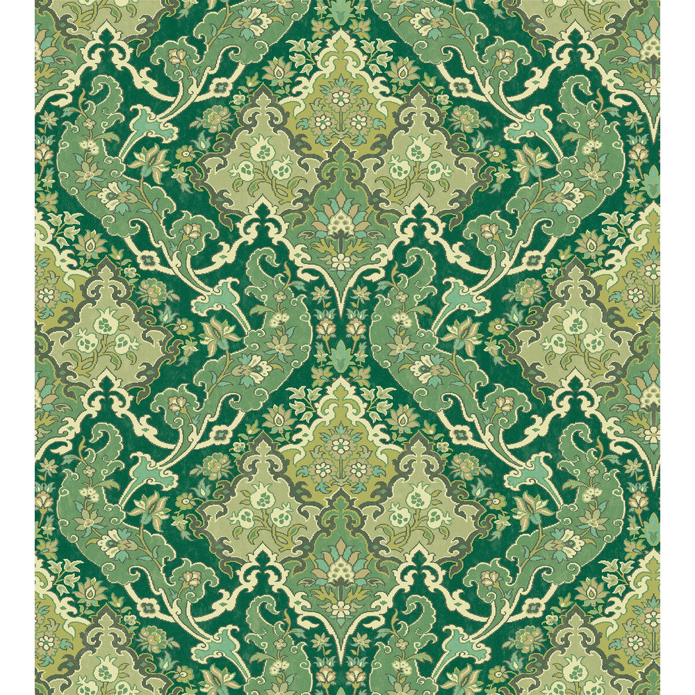 Pushkin Forest Green by Cole & Son Wallcovering Cole & Son Wallcovering Pushkin Forest GreenWallcovering COLE & SON MARIINSKY DAMASK PAPER - 100% United Kingdom </p><p>Repeat: H: , V: 15 27 - Fabric Carolina -