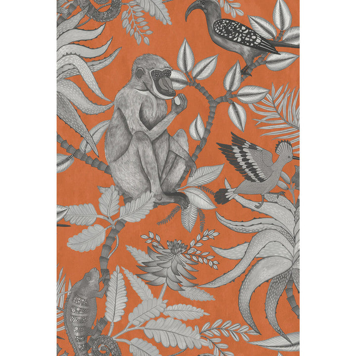 Savuti Orange by Cole & Son Designer Wallcovering COLE & SON ARDMORE PAPER - 100% United Kingdom Horizontal: 20.5 and Vertical: 30 20.5 - Swanky Fabrics -