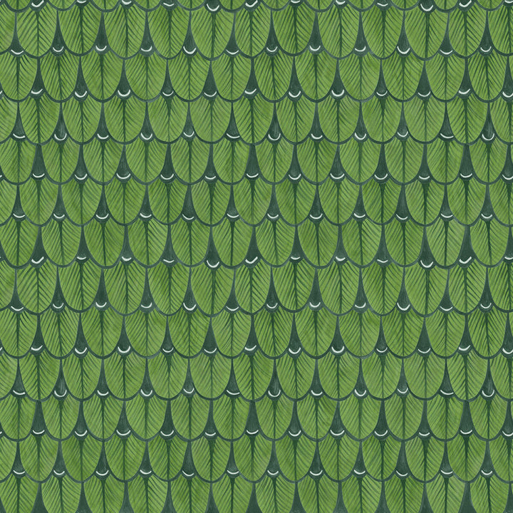 Narina Leaf Green by Cole & Son Designer Wallcovering COLE & SON ARDMORE PAPER - 100% United Kingdom Horizontal: and Vertical: 20.5 20.5 - Swanky Fabrics -