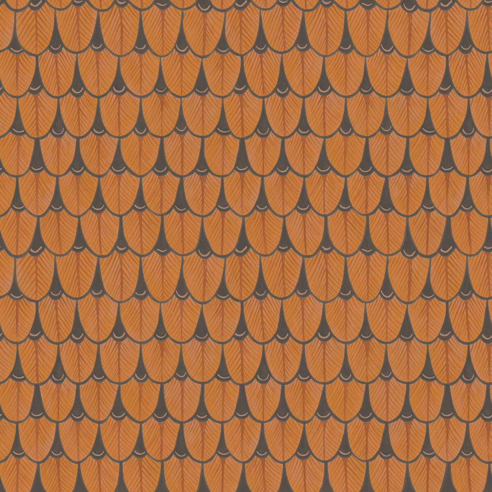 Narina Burnt Orange by Cole & Son Designer Wallcovering COLE & SON ARDMORE PAPER - 100% United Kingdom - Horizontal: - and Vertical: 20.5 20.5 - Swanky Fabrics -
