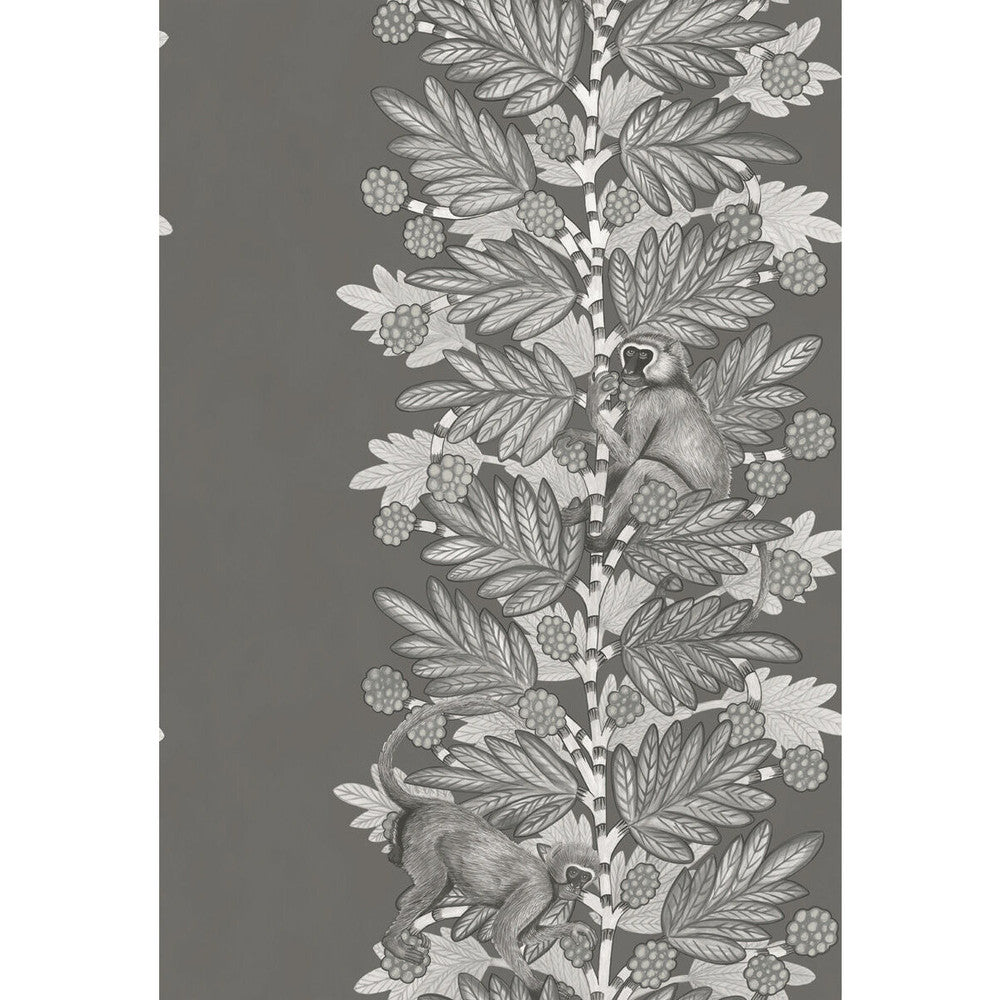 Acacia Charcoal & Silver by Cole & Son Designer Wallcovering COLE & SON ARDMORE PAPER - 100% United Kingdom Horizontal: and Vertical: 30 20.5 - Swanky Fabrics -