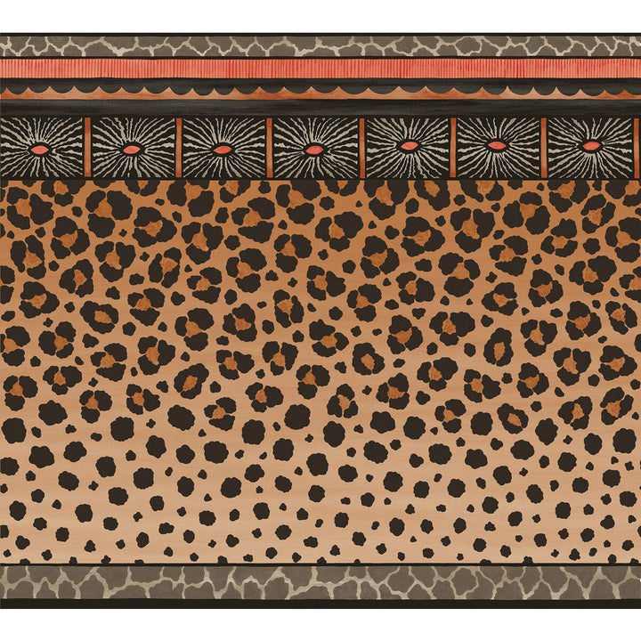 Zulu Border Red & Brown by Cole & Son Designer Wallcovering COLE & SON ARDMORE PAPER - 100% United Kingdom Horizontal: and Vertical: 30 27 - Swanky Fabrics -