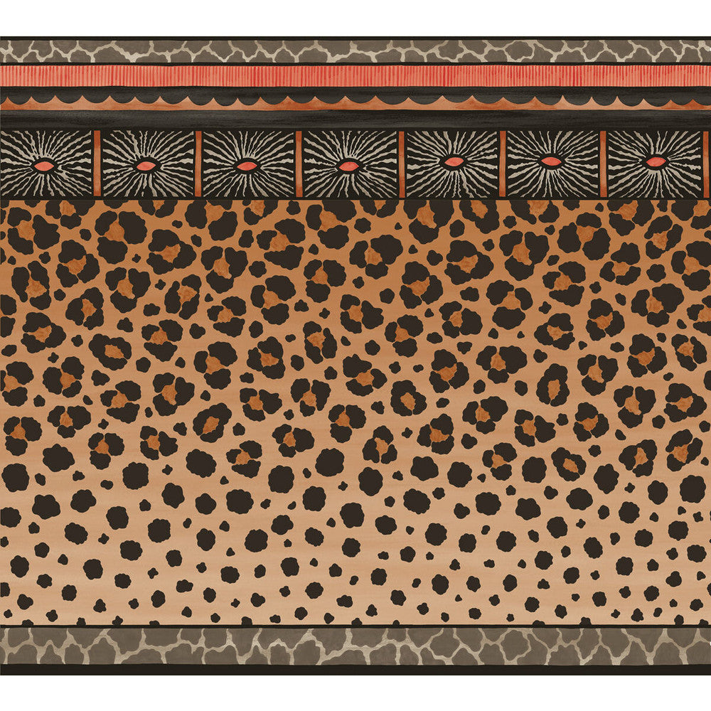 Zulu Border Red & Brown by Cole & Son Designer Wallcovering COLE & SON ARDMORE PAPER - 100% United Kingdom Horizontal: and Vertical: 30 27 - Swanky Fabrics -