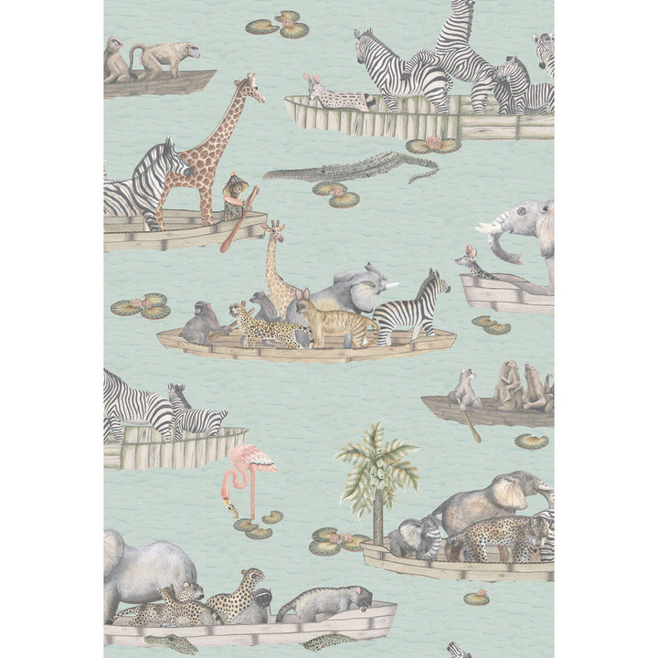 Zambezi Multi-Coloured by Cole & Son Designer Wallcovering COLE & SON ARDMORE PAPER - 100% United Kingdom Horizontal: and Vertical: 40.2 27.5 - Swanky Fabrics -