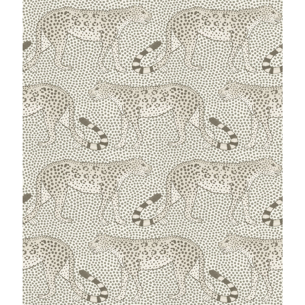 Leopard Walk Black & White by Cole & Son Designer Wallcovering COLE & SON ARDMORE PAPER - 100% United Kingdom - Horizontal: - and Vertical: 12 20.5 - Swanky Fabrics -