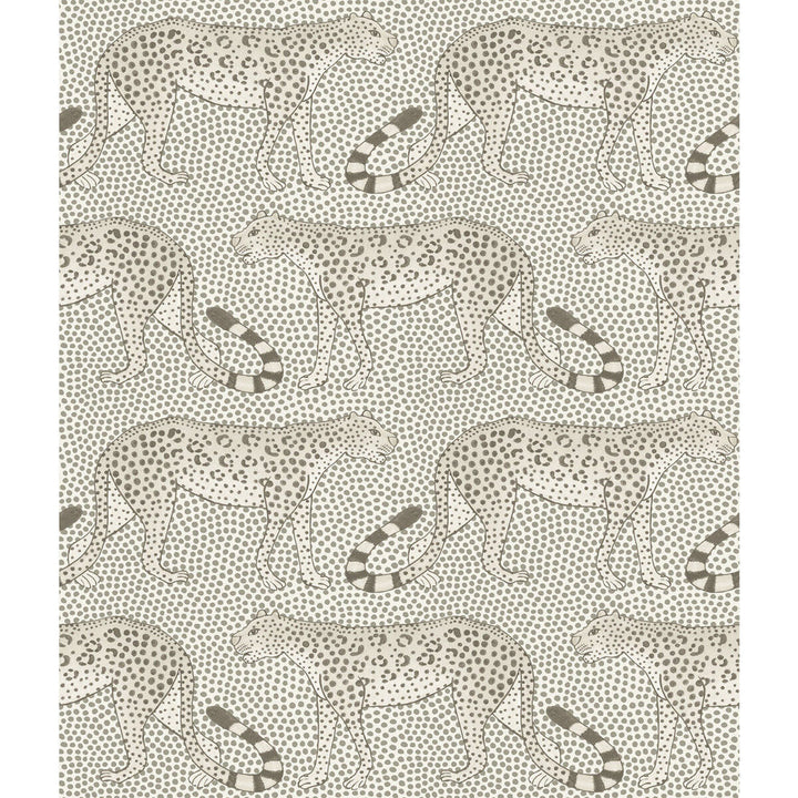 Leopard Walk Black & White by Cole & Son Designer Wallcovering COLE & SON ARDMORE PAPER - 100% United Kingdom Horizontal: and Vertical: 12 20.5 - Swanky Fabrics -
