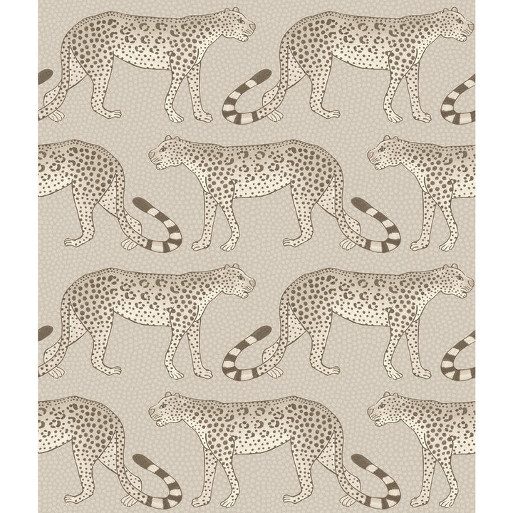Leopard Walk Stone by Cole & Son Designer Wallcovering COLE & SON ARDMORE PAPER - 100% United Kingdom Horizontal: and Vertical: 12 20.5 - Swanky Fabrics -