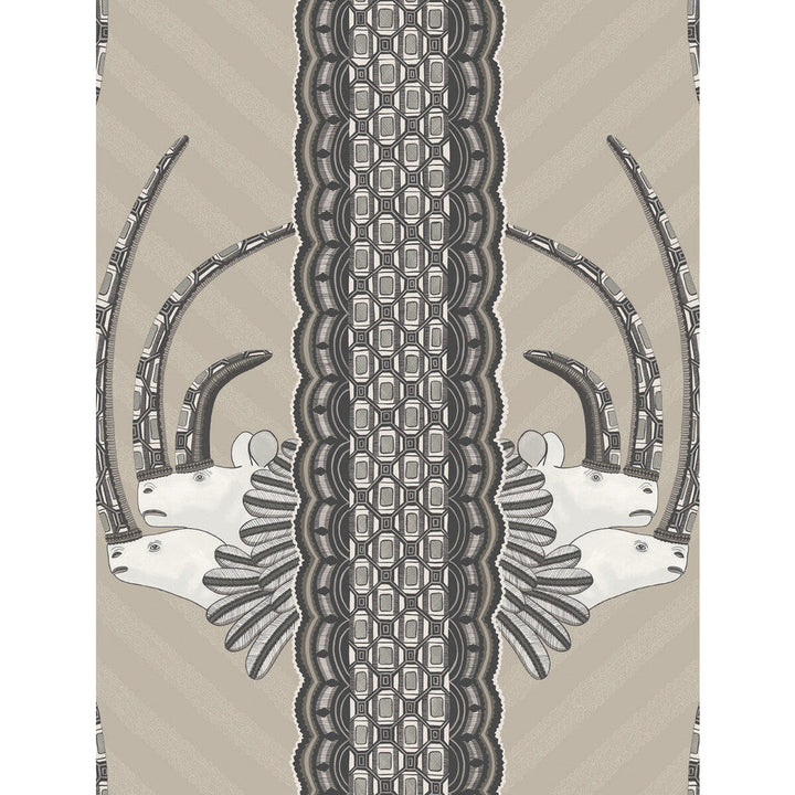 Jabu Linen & Black by Cole & Son Designer Wallcovering COLE & SON ARDMORE PAPER - 100% United Kingdom - Horizontal: - and Vertical: 27 20.5 - Swanky Fabrics -