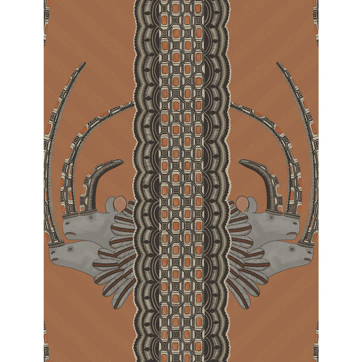 Jabu Tan by Cole & Son Designer Wallcovering COLE & SON ARDMORE PAPER - 100% United Kingdom - Horizontal: - and Vertical: 27 20.5 - Swanky Fabrics -