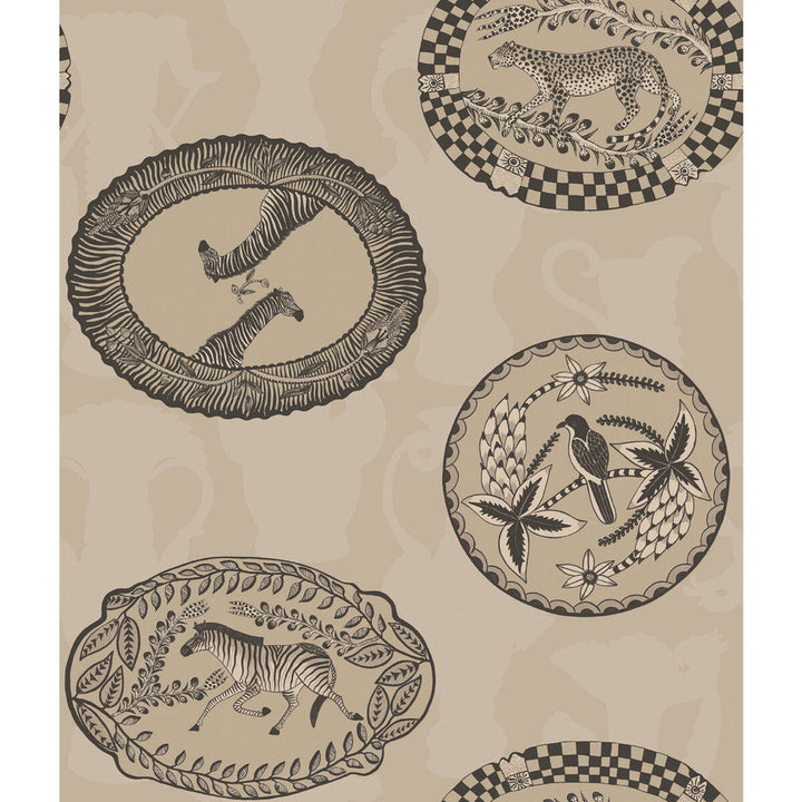 Matrinah Stone & Gilver by Cole & Son Wallcovering Cole & Son Wallcovering Matrinah Stone & GilverWallcovering COLE & SON ARDMORE PAPER - 100% United Kingdom </p><p>Repeat: H: , V: 24 20.5 - Fabric Carolina -