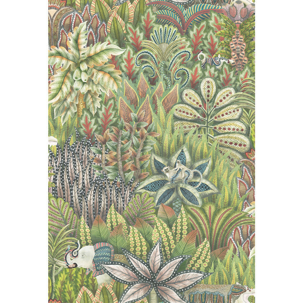 Singita Green by Cole & Son Designer Wallcovering COLE & SON ARDMORE PAPER - 100% United Kingdom - Horizontal: - and Vertical: 40.4 27.5 - Swanky Fabrics -