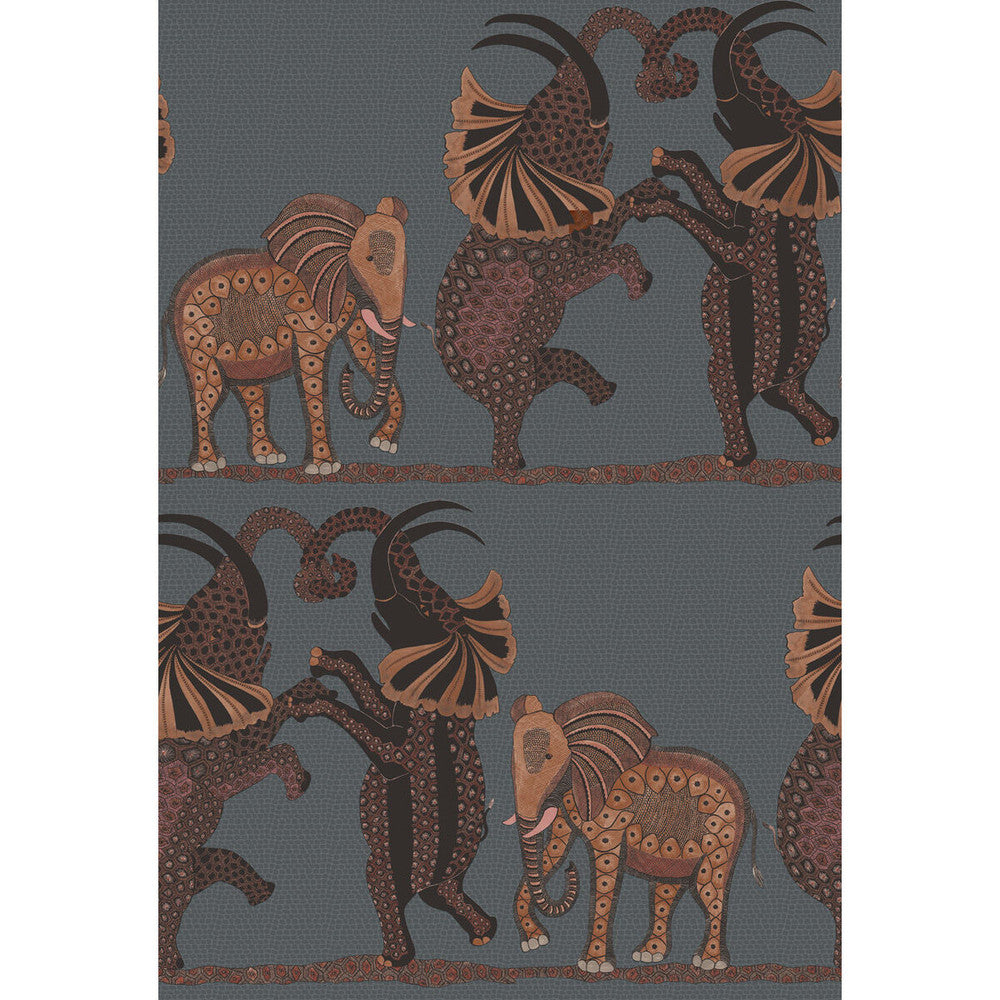 Safari Dance Charcoal & Reds by Cole & Son Wallcovering Cole & Son Wallcovering Safari Dance Charcoal & RedsWallcovering COLE & SON ARDMORE PAPER - 100% United Kingdom </p><p>Repeat: H: , V: 30 20.5 - Fabric Carolina -