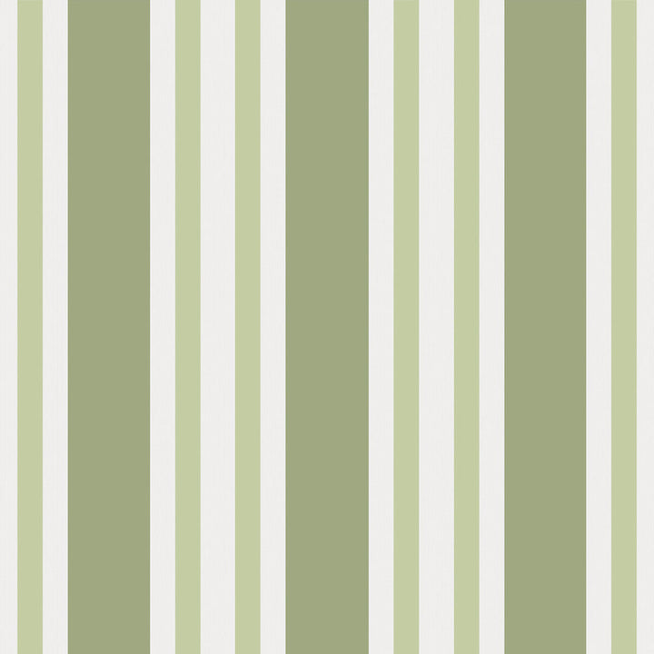 Polo Stripe Leaf Green by Cole & Son Designer Wallcovering COLE & SON MARQUEE STRIPES PAPER - 100% United Kingdom Horizontal: 20.5 and Vertical: 0 20.5 - Swanky Fabrics -