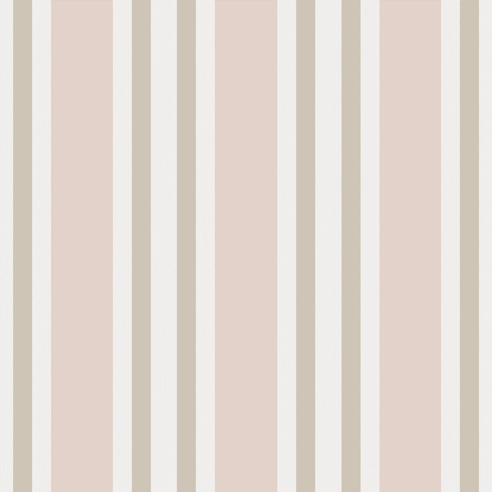 Polo Stripe Soft Pink by Cole & Son Designer Wallcovering COLE & SON MARQUEE STRIPES PAPER - 100% United Kingdom - Horizontal: 20.5 and Vertical: 0 20.5 - Swanky Fabrics -