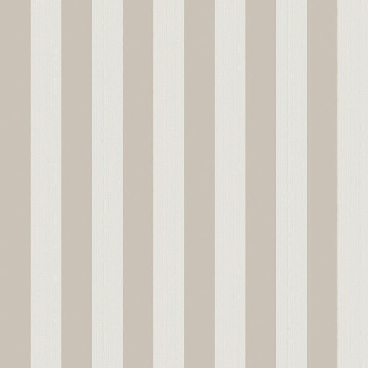 Regatta Stripe Stone/Parchment by Cole & Son Designer Wallcovering COLE & SON MARQUEE STRIPES PAPER - 100% United Kingdom Horizontal: 20.5 and Vertical: 0 20.5 - Swanky Fabrics -