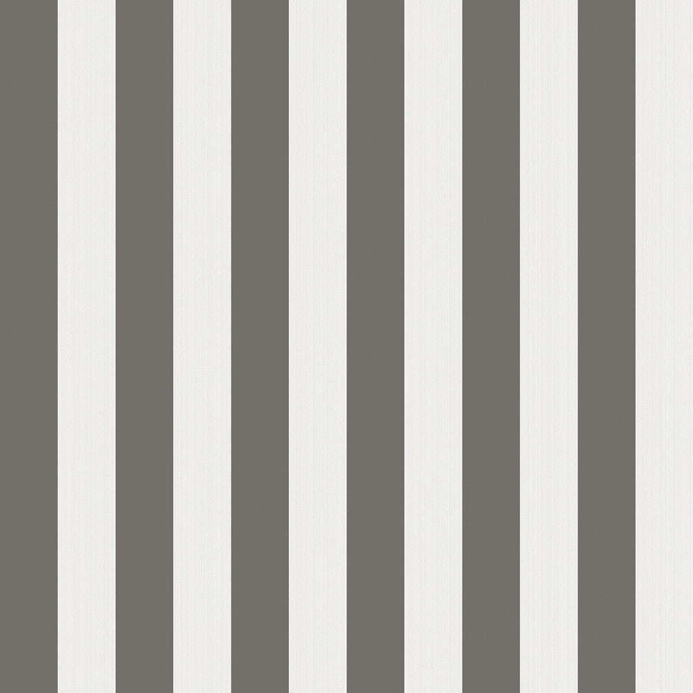 Regatta Stripe Black/White/Linen by Cole & Son Wallcovering Cole & Son Wallcovering Regatta Stripe Black/White/LinenWallcovering COLE & SON MARQUEE STRIPES PAPER - 100% United Kingdom </p><p>Repeat: H: 20.5, V: 0 20.5 - Fabric Carolina -