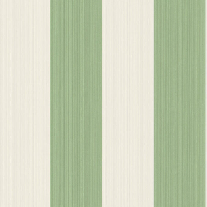 Jaspe Stripe Green by Cole & Son Designer Wallcovering COLE & SON MARQUEE STRIPES PAPER - 100% United Kingdom Horizontal: 20.5 and Vertical: 0 20.5 - Swanky Fabrics -