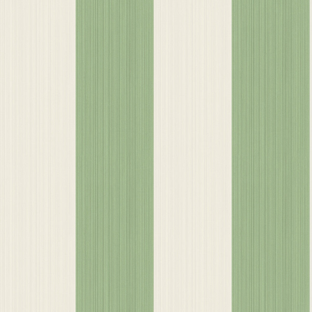 Jaspe Stripe Green by Cole & Son Designer Wallcovering COLE & SON MARQUEE STRIPES PAPER - 100% United Kingdom Horizontal: 20.5 and Vertical: 0 20.5 - Swanky Fabrics -