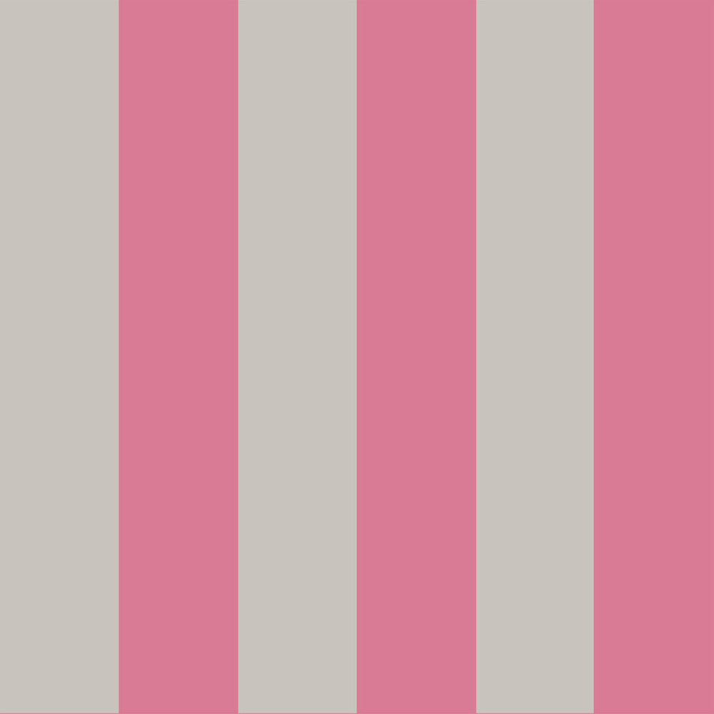 Glastonbury Str Pink+Linen by Cole & Son Designer Wallcovering COLE & SON MARQUEE STRIPES PAPER - 100% United Kingdom - Horizontal: 21 and Vertical: 0 21 - Swanky Fabrics -