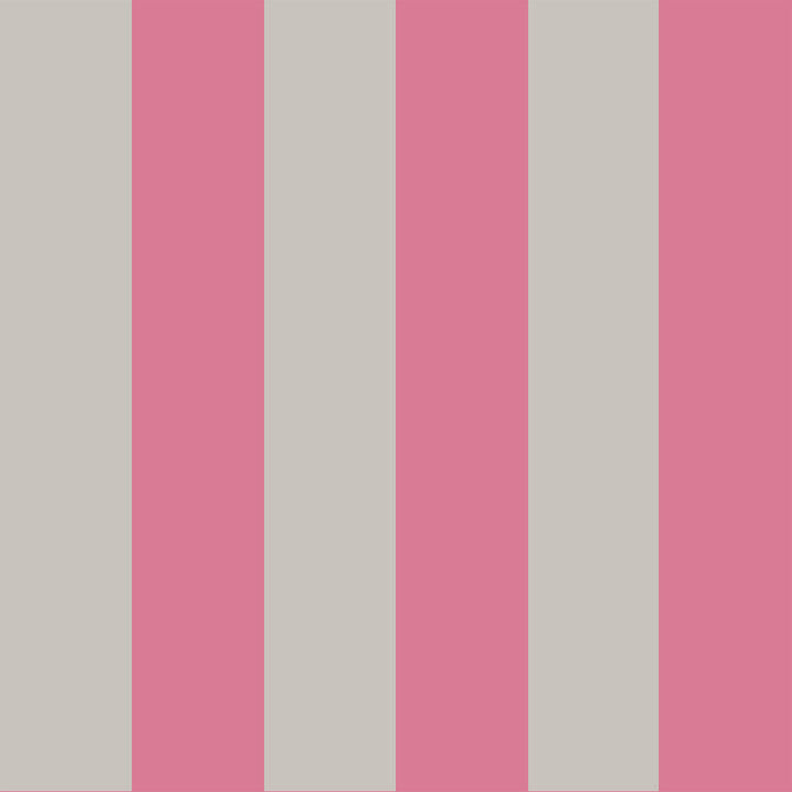 Glastonbury Str Pink+Linen by Cole & Son Designer Wallcovering COLE & SON MARQUEE STRIPES PAPER - 100% United Kingdom Horizontal: 21 and Vertical: 0 21 - Swanky Fabrics -