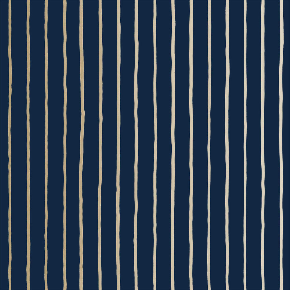 College Stripe Ink by Cole & Son Designer Wallcovering COLE & SON MARQUEE STRIPES PAPER - 100% United Kingdom - Horizontal: 20.5 and Vertical: 0 20.5 - Swanky Fabrics -