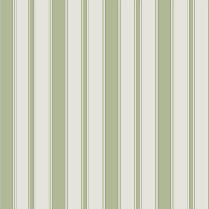 Cambridge Stripe Leaf Green by Cole & Son Designer Wallcovering COLE & SON MARQUEE STRIPES PAPER - 100% United Kingdom Horizontal: 21 and Vertical: 21 - Swanky Fabrics -