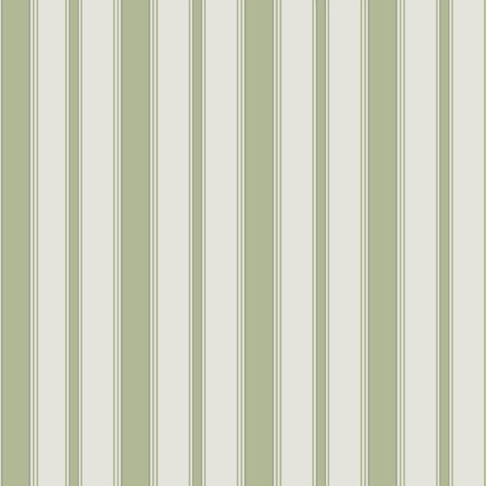 Cambridge Stripe Leaf Green by Cole & Son Designer Wallcovering COLE & SON MARQUEE STRIPES PAPER - 100% United Kingdom Horizontal: 21 and Vertical: 21 - Swanky Fabrics -