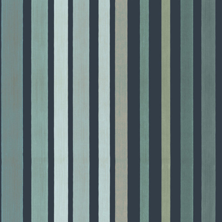 Carousel Stripe Frosty Green by Cole & Son Designer Wallcovering COLE & SON MARQUEE STRIPES PAPER - 100% United Kingdom - Horizontal: 20.5 and Vertical: - 20.5 - Swanky Fabrics -