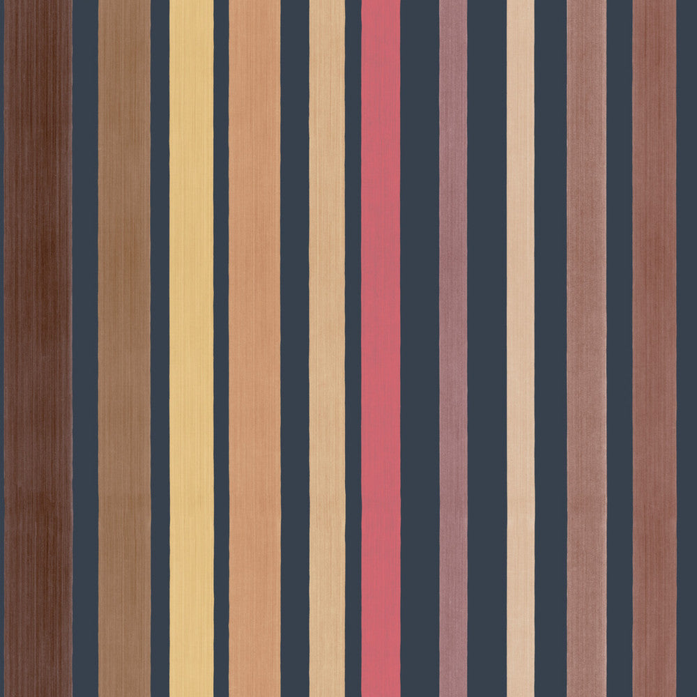 Carousel Stripe Pink by Cole & Son Designer Wallcovering COLE & SON MARQUEE STRIPES PAPER - 100% United Kingdom - Horizontal: 20.5 and Vertical: - 20.5 - Swanky Fabrics -