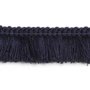 Europatex Fabric Hellenic Key Brushed Fringe Marine