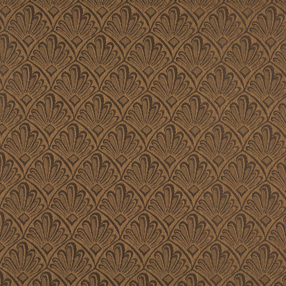 1124 Cocoa Fan by Charlotte Designer Fabric Uptown Jacquards VII 52% Polyester, 48% Cotton Made In USA Exceeds 70,000 Wyzenbeek Rubs (Heavy Duty) </p><p>Repeat: Horizontal: 2.5" x Vertical: 3" 54 Inches - Swanky Fabrics -