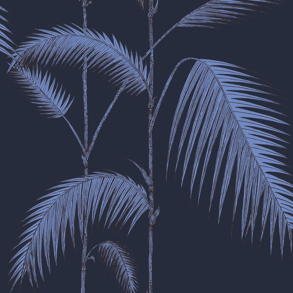 Palm Leaves Ink by Cole & Son Designer Wallcovering COLE & SON ICONS PAPER - 100% United Kingdom - Horizontal: - and Vertical: 28.3 20.5 - Swanky Fabrics -