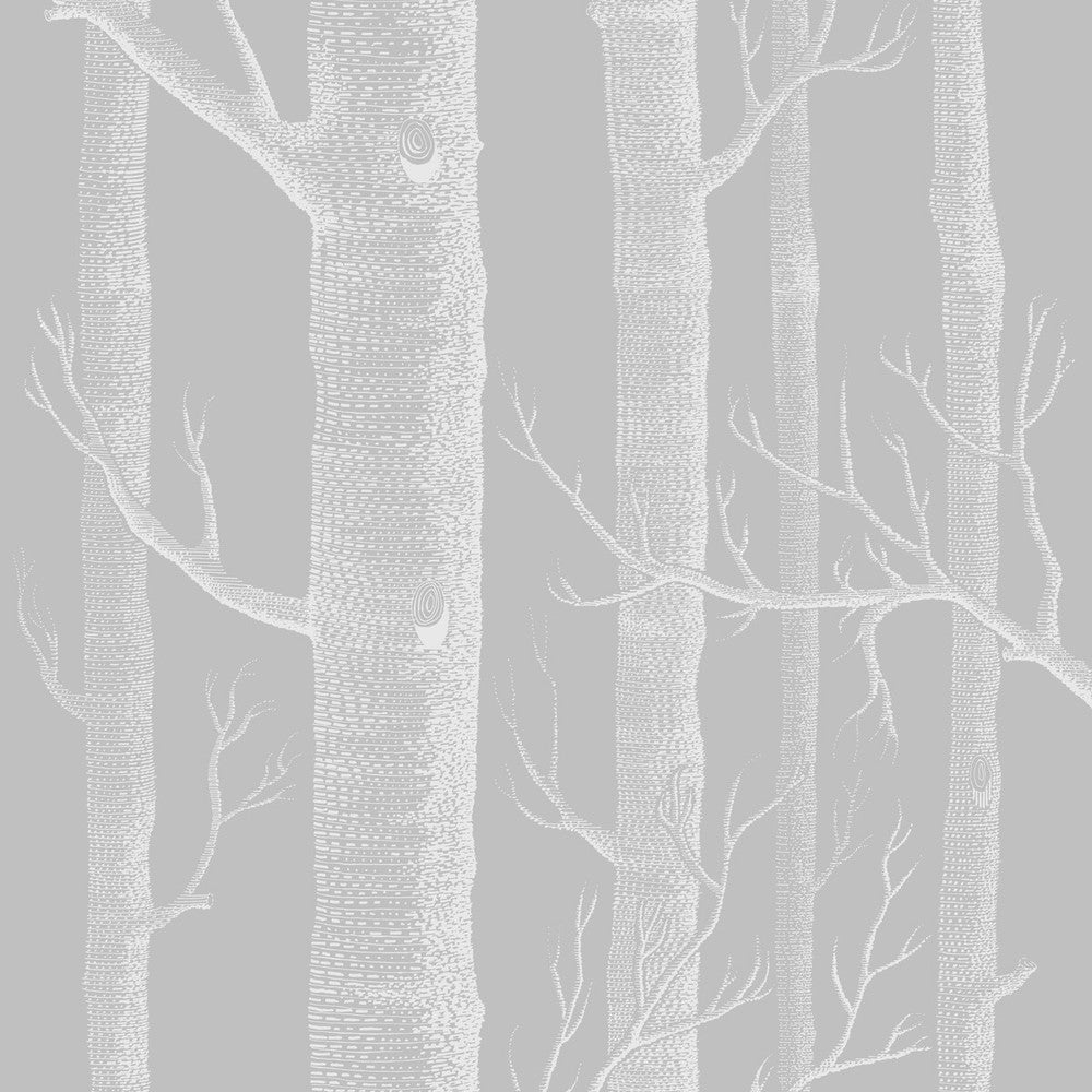 Woods Grey/White by Cole & Son Designer Wallcovering COLE & SON ICONS PAPER - 100% United Kingdom - Horizontal: - and Vertical: 27.5 20.5 - Swanky Fabrics -