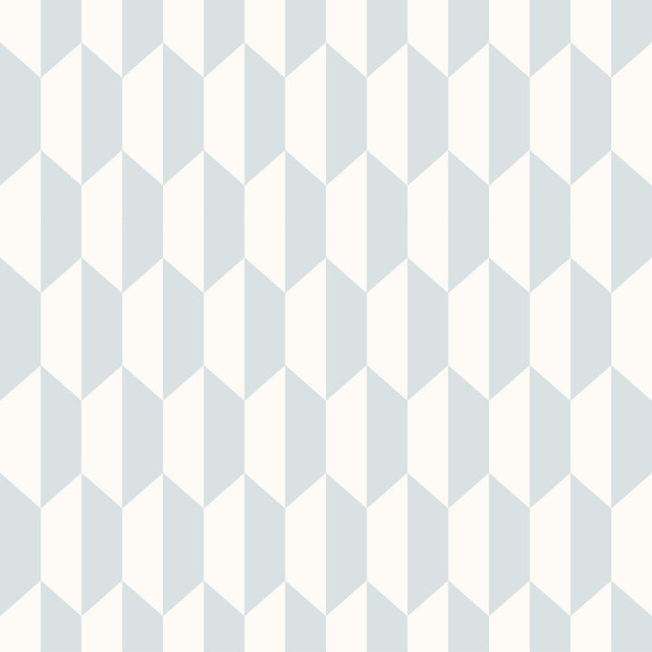 Petite Tile Powder Blue by Cole & Son Designer Wallcovering COLE & SON ICONS PAPER - 100% United Kingdom Horizontal: and Vertical: 6.9 21 - Swanky Fabrics -