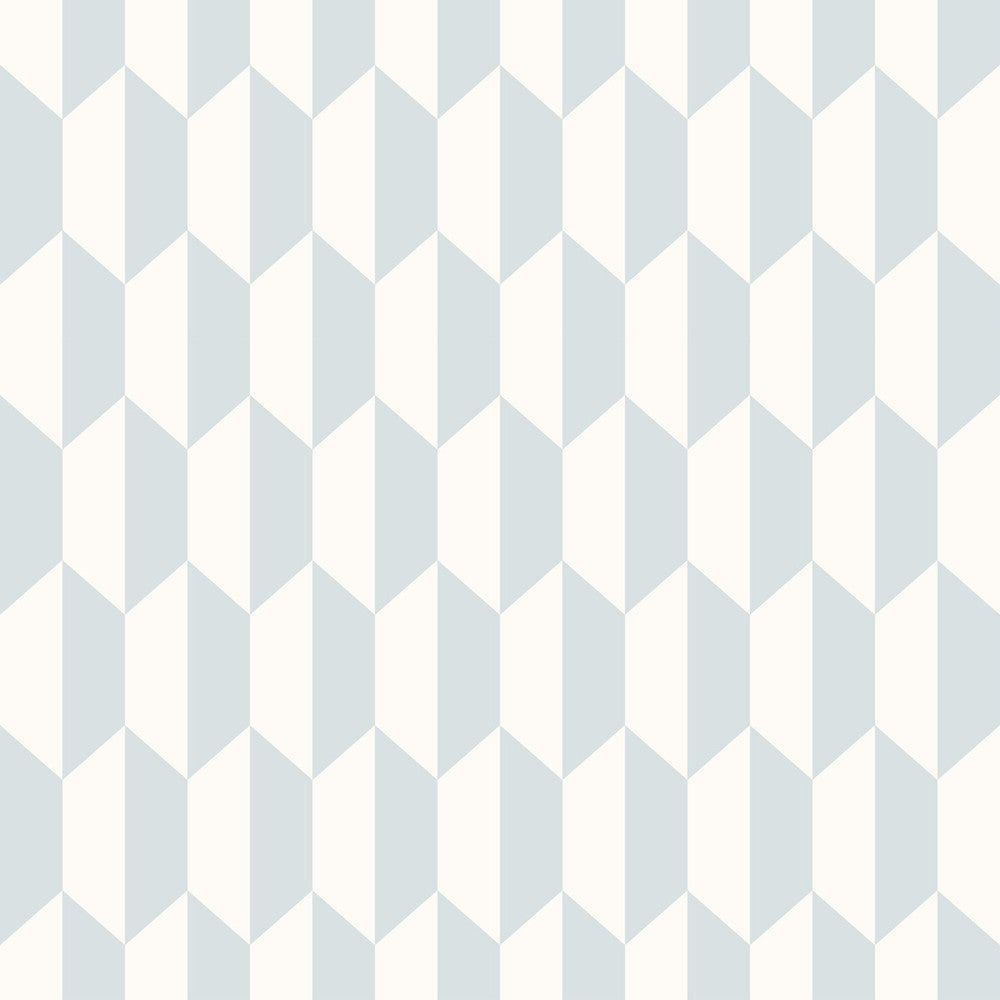 Petite Tile Powder Blue by Cole & Son Designer Wallcovering COLE & SON ICONS PAPER - 100% United Kingdom - Horizontal: - and Vertical: 6.9 21 - Swanky Fabrics -