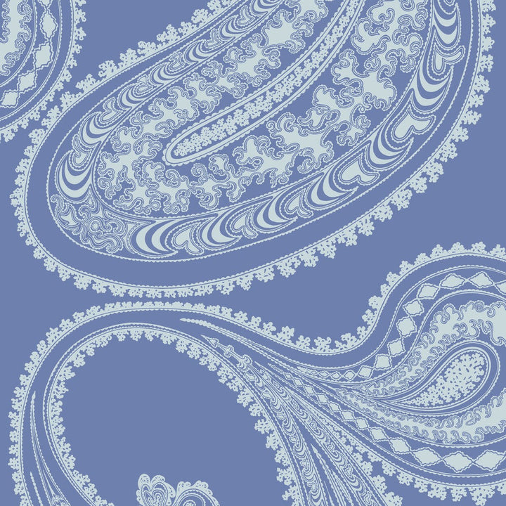 Rajapur Flock Blue/White by Cole & Son Wallcovering Cole & Son Wallcovering Rajapur Flock Blue/WhiteWallcovering COLE & SON ICONS PAPER - 100% United Kingdom </p><p>Repeat: H: , V: 28.5 20.5 - Fabric Carolina -