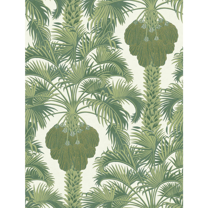Hollywood Palm Leaf Green by Cole & Son Designer Wallcovering COLE & SON MARTYN LAWRENCE BULLARD PAPER - 100% United Kingdom Horizontal: and Vertical: 27 20.5 - Swanky Fabrics -