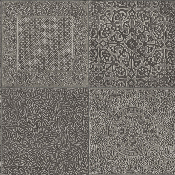 Bazaar Pewter by Cole & Son Designer Wallcovering COLE & SON MARTYN LAWRENCE BULLARD PAPER - 100% United Kingdom Horizontal: and Vertical: 20.5 20.5 - Swanky Fabrics -