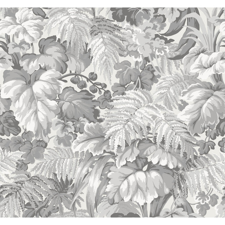 Royal Fernery Warm Grey by Cole & Son Designer Wallcovering COLE & SON MARTYN LAWRENCE BULLARD PAPER - 100% United Kingdom Horizontal: and Vertical: 25.2 27 - Swanky Fabrics -