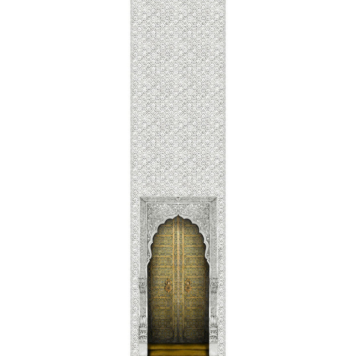 Bahia Gold & Stone by Cole & Son Designer Wallcovering COLE & SON MARTYN LAWRENCE BULLARD PAPER - 100% United Kingdom Horizontal: 54 and Vertical: 200.8 54 - Swanky Fabrics -