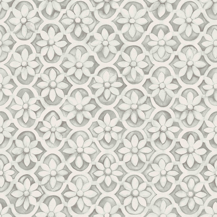 Jali Trellis Stone by Cole & Son Designer Wallcovering COLE & SON MARTYN LAWRENCE BULLARD PAPER - 100% United Kingdom Horizontal: and Vertical: 20.5 20.5 - Swanky Fabrics -