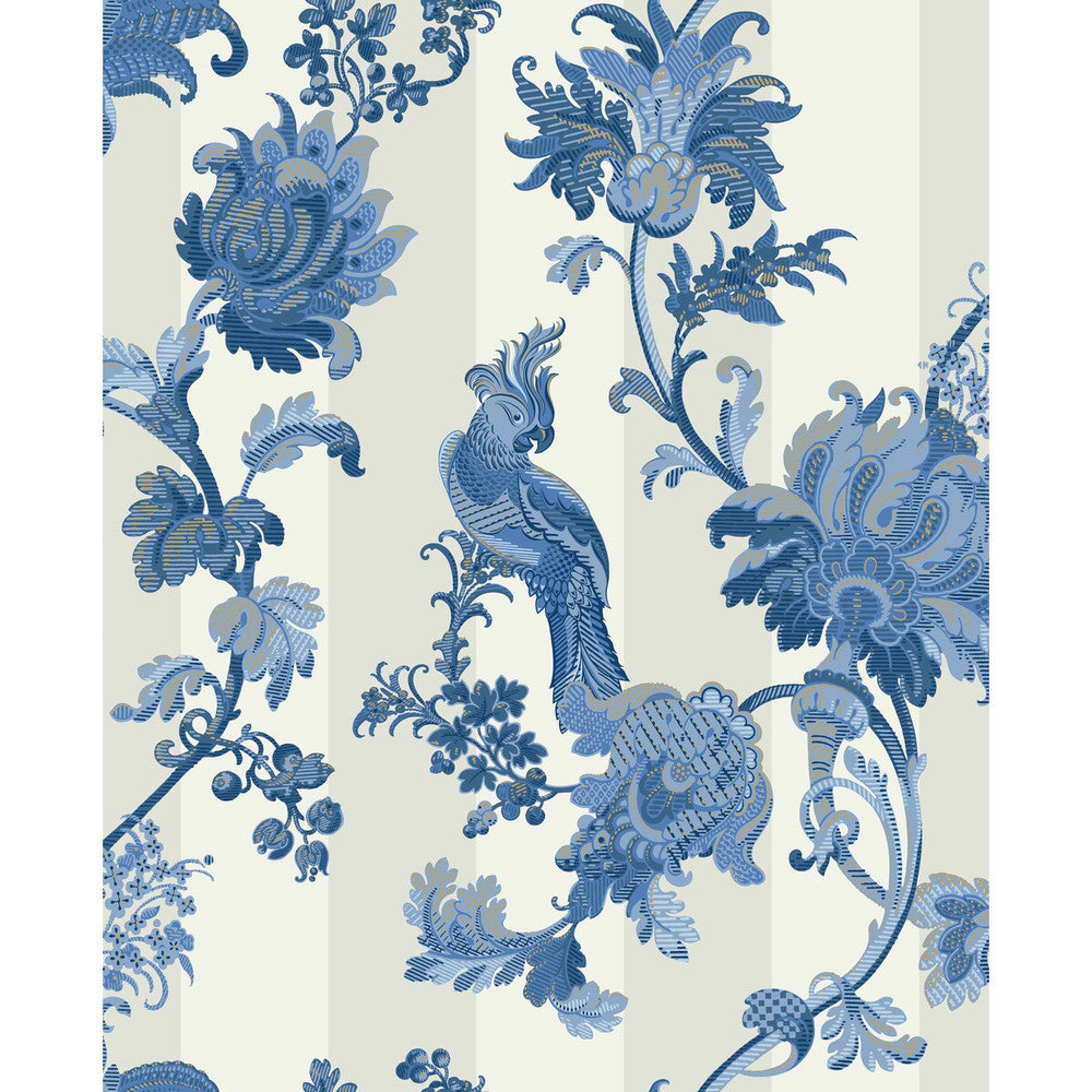 Zerzura China Blue by Cole & Son Designer Wallcovering COLE & SON MARTYN LAWRENCE BULLARD PAPER - 100% United Kingdom Horizontal: and Vertical: 25.2 20.5 - Swanky Fabrics -