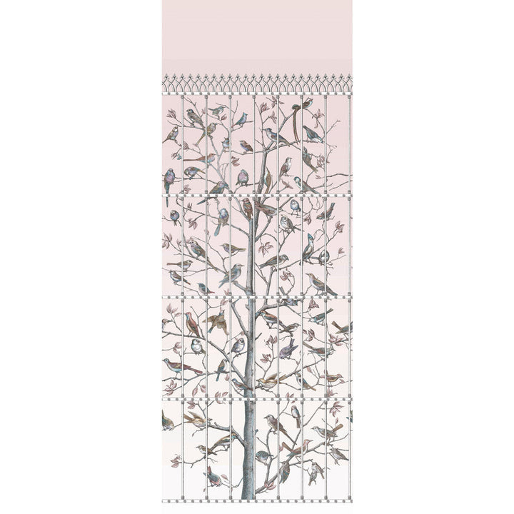 Uccelli Ballet Slipper by Cole & Son Designer Wallcovering COLE & SON FORNASETTI PAPER - 100% United Kingdom - Horizontal: 41 and Vertical: 110.2 41 - Swanky Fabrics -