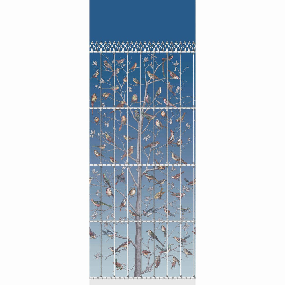 Uccelli Hyacinth by Cole & Son Designer Wallcovering COLE & SON FORNASETTI PAPER - 100% United Kingdom Horizontal: 41 and Vertical: 110.2 41 - Swanky Fabrics -
