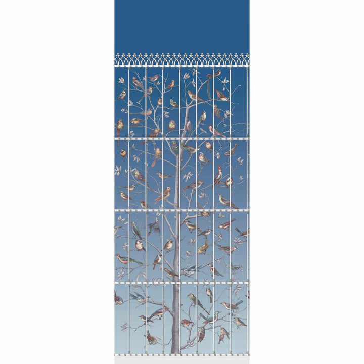 Uccelli Hyacinth by Cole & Son Designer Wallcovering COLE & SON FORNASETTI PAPER - 100% United Kingdom - Horizontal: 41 and Vertical: 110.2 41 - Swanky Fabrics -
