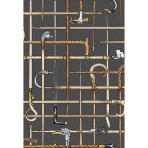 Cole & Son Wallpaper Bastoni Charcoal